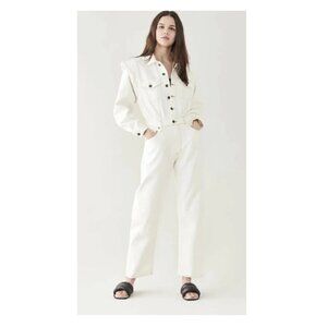 AGOLDE Reyna Denim Jumpsuit Porcelain Sz 4 $348
